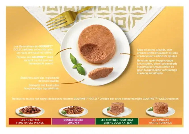 GOURMET™ GOLD Les Mousselines au Poulet - Boîtes pour chat