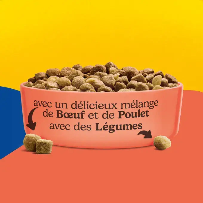 FRISKIES® CHAT STÉRILISÉ - Croquettes avec mélange de Bœuf et de Poulet avec des Légumes