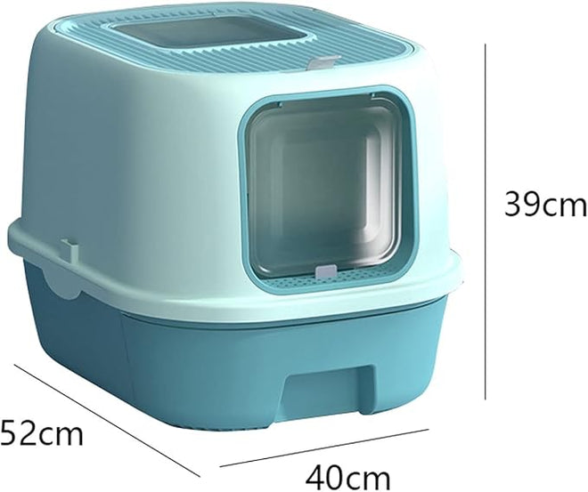 Maison de toilette fermée pour chat avec bac à litière