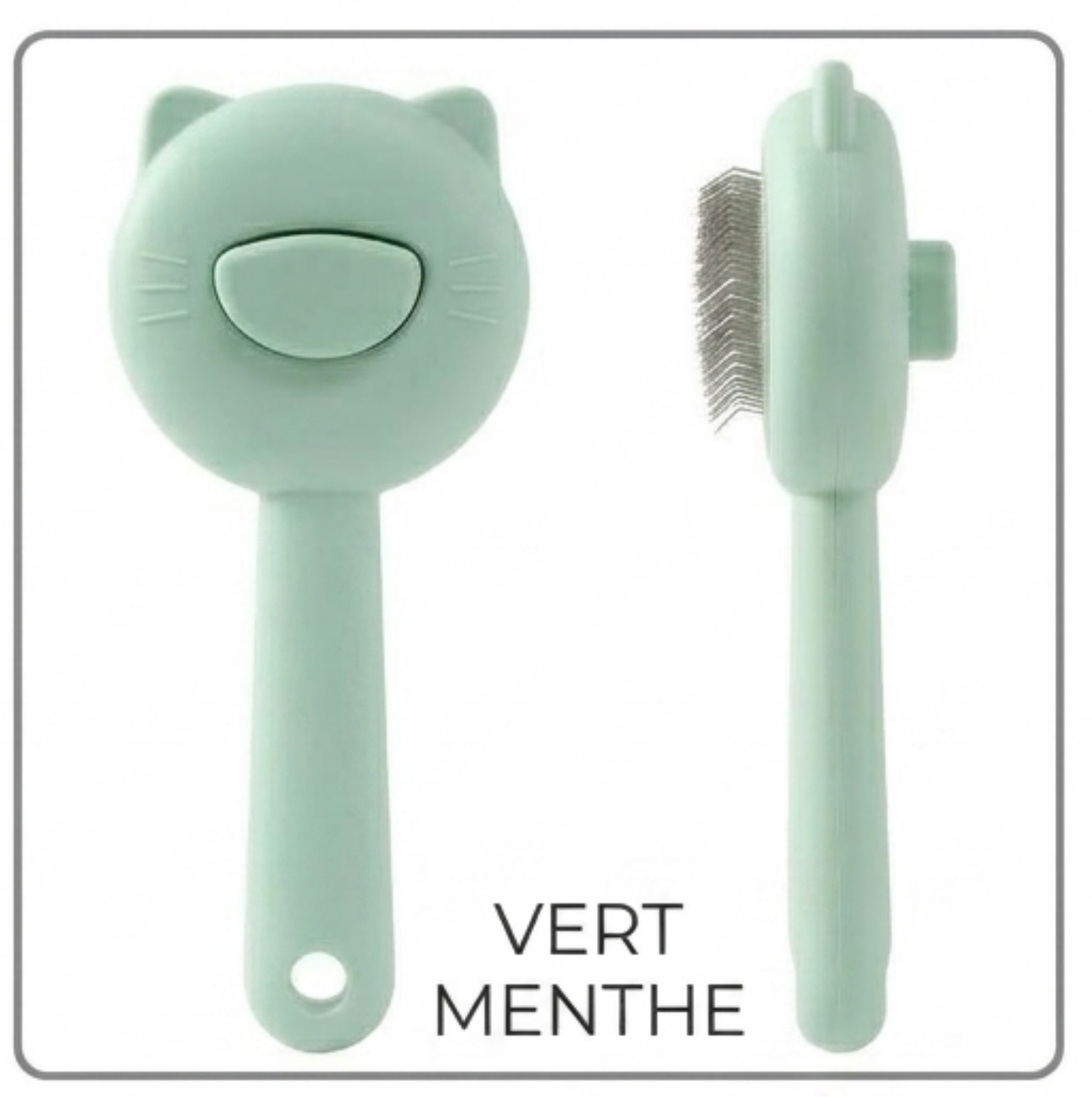 Brosse de toilettage autonettoyante pour chats et chiens