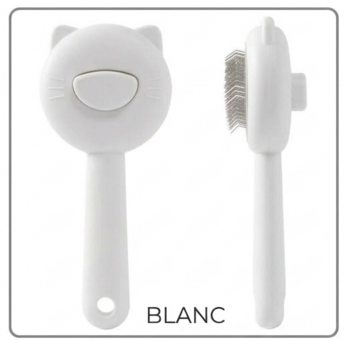 Brosse de toilettage autonettoyante pour chats et chiens