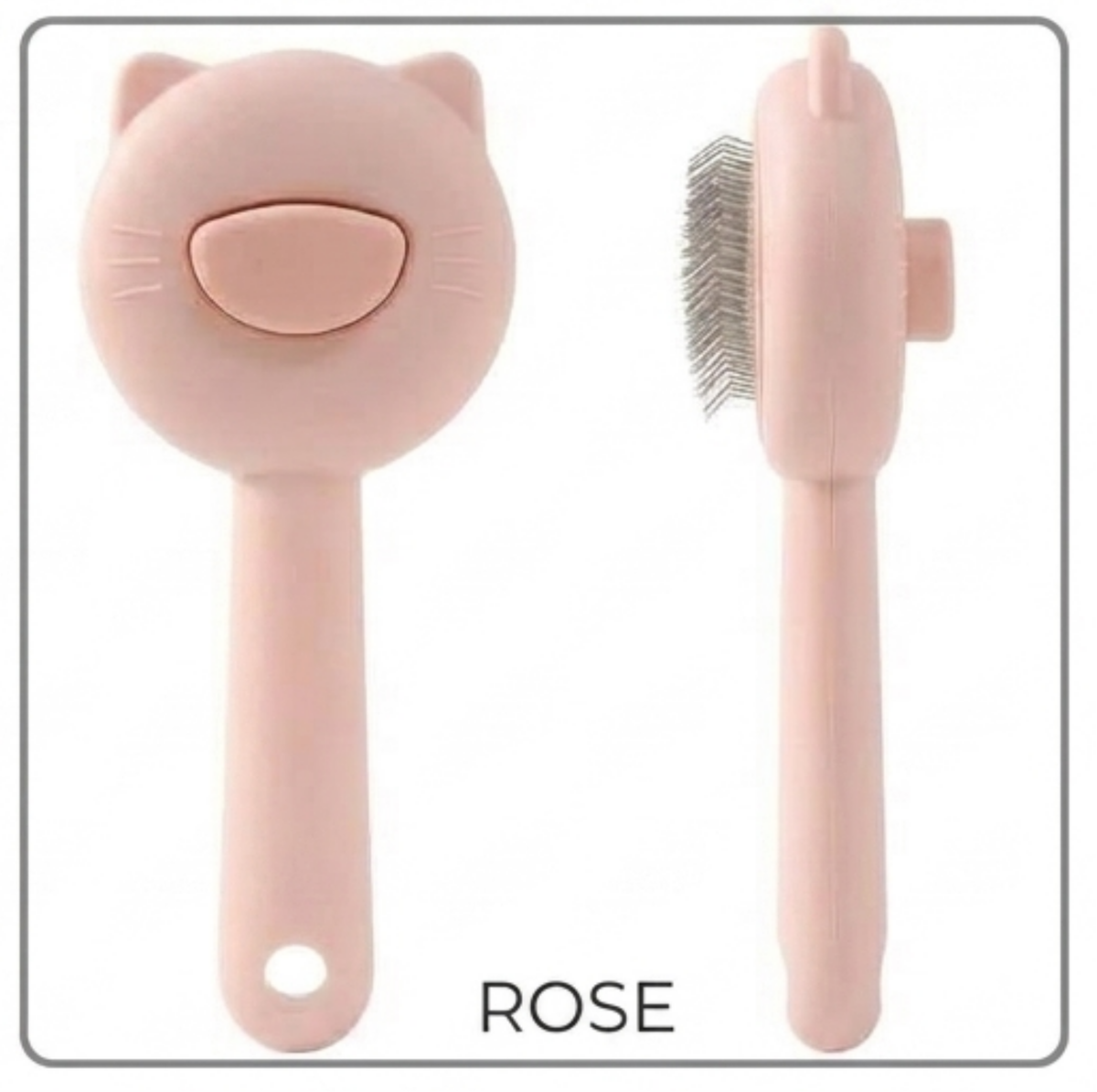 Brosse de toilettage autonettoyante pour chats et chiens