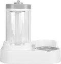 Distributeur Automatique 2-en-1 Zerodis pour Eau et Croquettes – Fenêtre Transparente, Pièces Démontables (Rose)