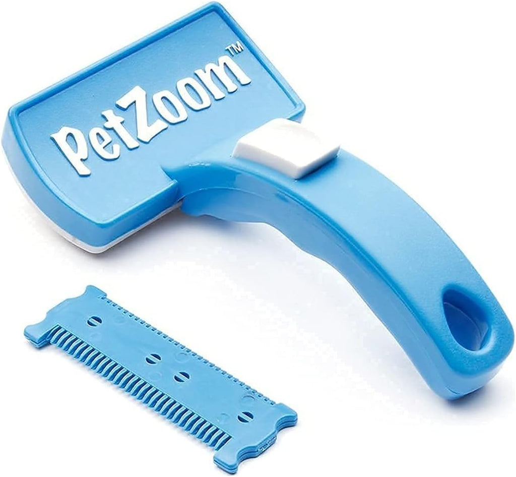 Brosse de Toilettage Autonettoyante pour Chats (Bleue)