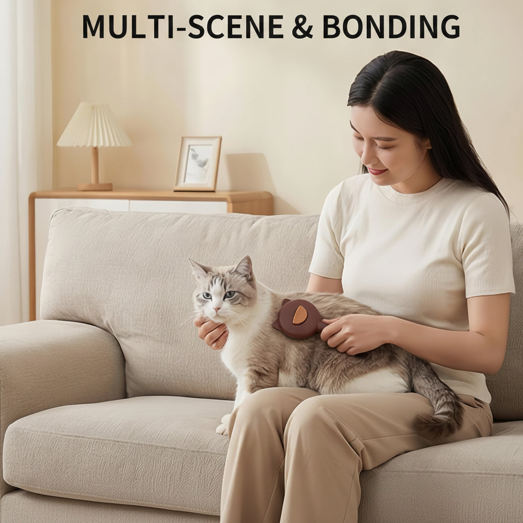 Nettoyage en un clic - brosse pour chat
