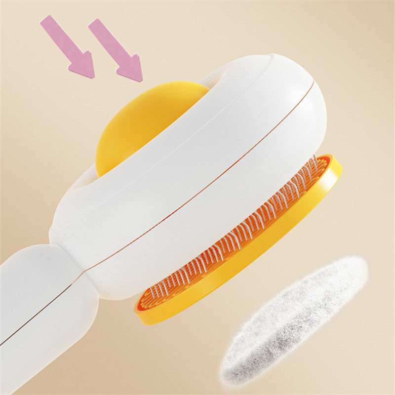 Brosse Autonettoyante pour Chat et Chien – Design Œuf