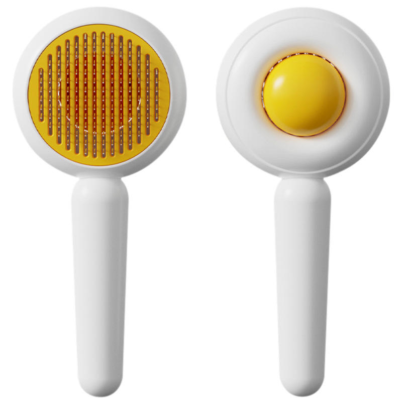 Brosse autonettoyante design œuf – face avant et arrière