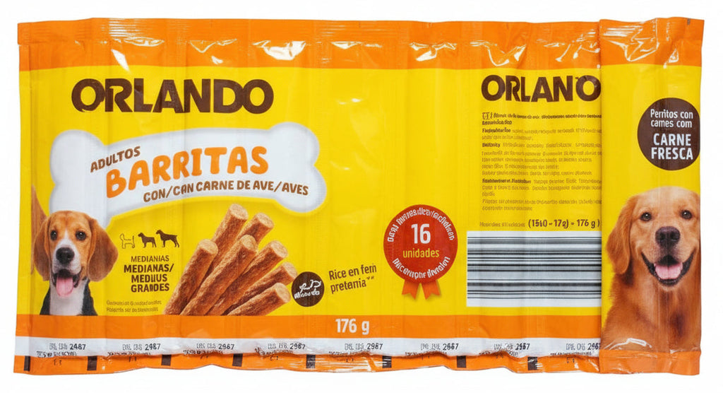 Orlando Barkitas – Friandises Bâtonnets pour Chien 175g