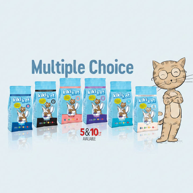 Kiki Kat Litière Agglomérante pour Chat – 6 Parfums | 5kg, 10kg, 20kg