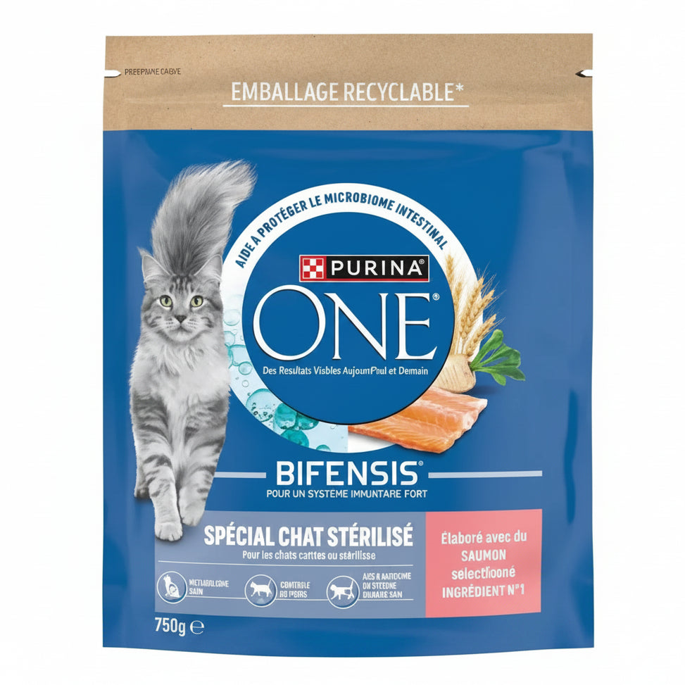 Purina ONE Bifensis Chat Stérilisé – saumon 750g
