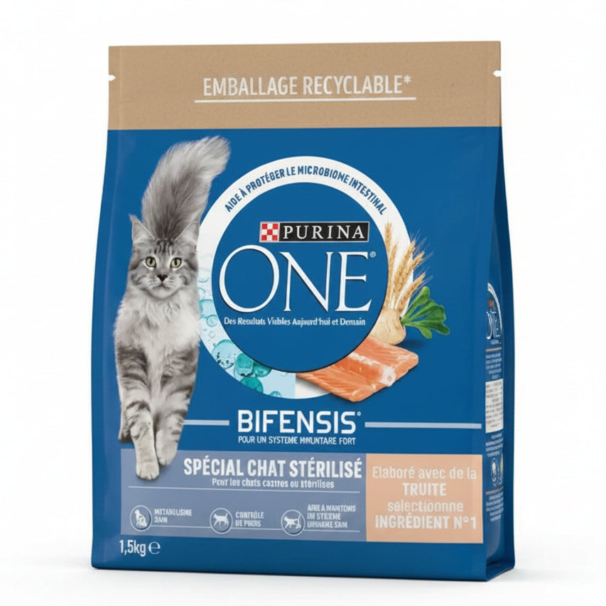 Purina ONE Bifensis Chat Stérilisé – Truite 1,5kg
