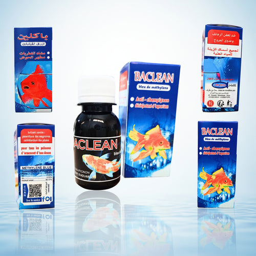 BACLEAN Bleu de Méthylène 60ml — Traitement Anti-Champignon pour Aquarium
