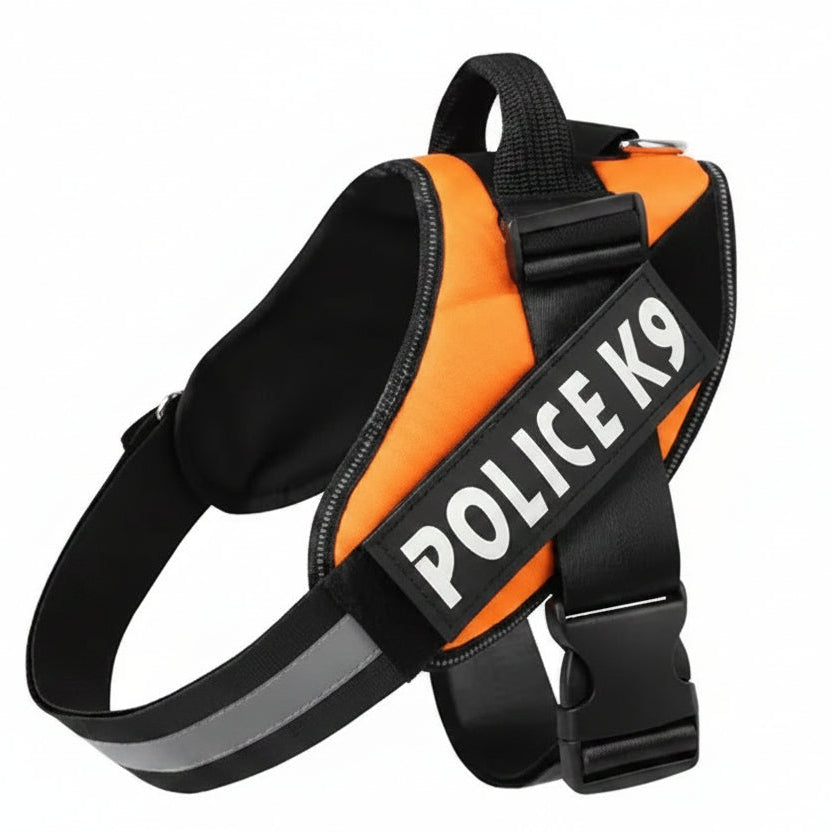 Harnais Tactique Police K9 pour Chien — Taille XL