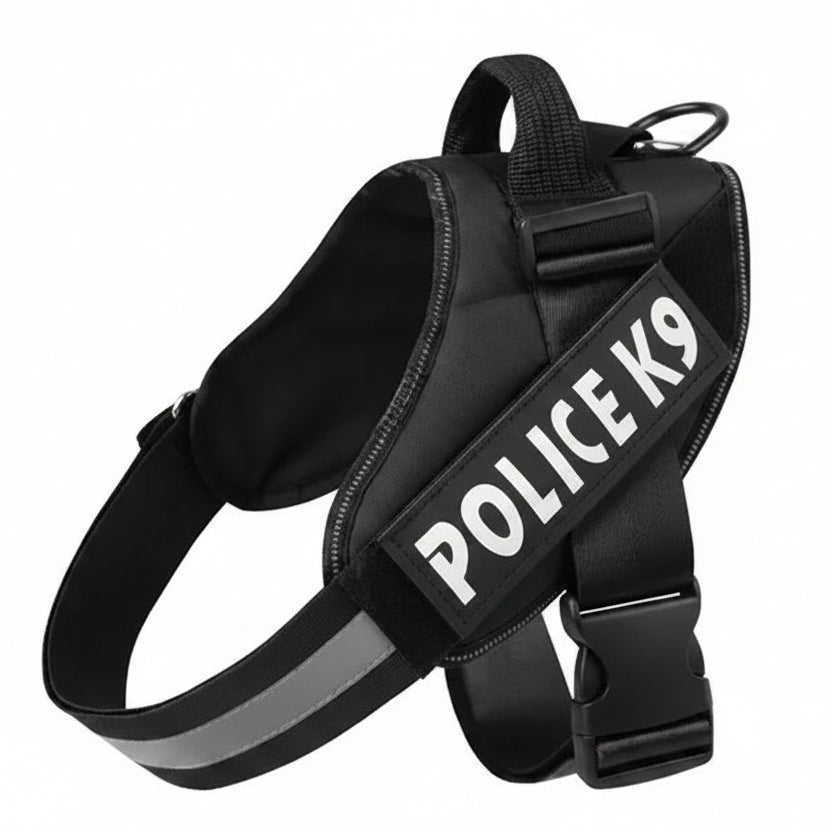 Harnais Tactique Police K9 pour Chien — Taille XL