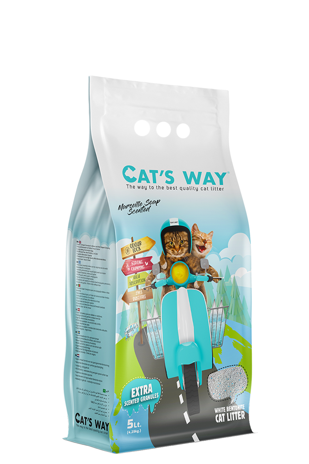 Catway — Litière Agglomérante Premium pour Chats | 5L, 10L, 20L