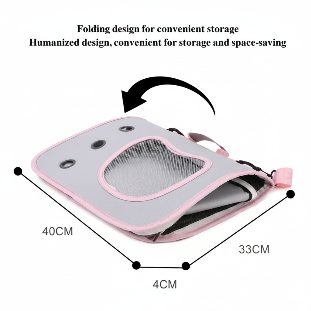 Sac de Transport Pliable pour Chat – Confortable & Ventilé