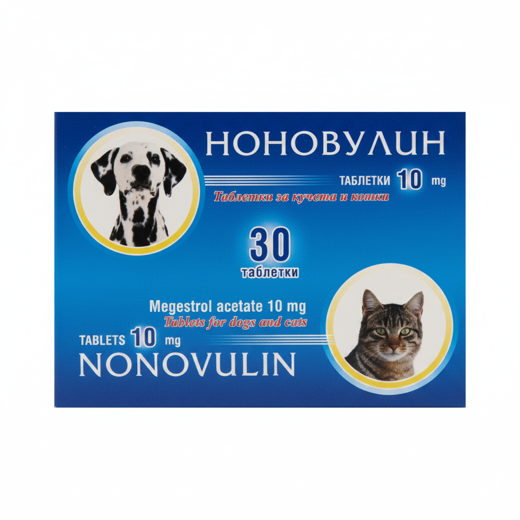 Nonovulin comprimés contraceptifs pour chien 10mg 30 comprimés