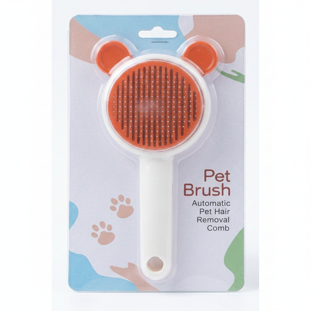 Brosse Pet Brush - Peigne Auto-Nettoyant pour Animaux