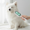 Peigne 3-en-1 brosse verte - chien Samoyède