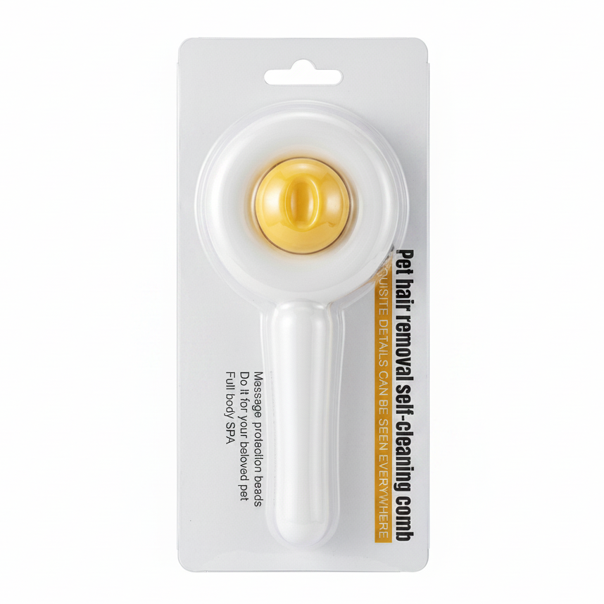 Brosse Autonettoyante pour Chat et Chien – Design Œuf