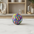 1 balle multicolore pour chien et chat