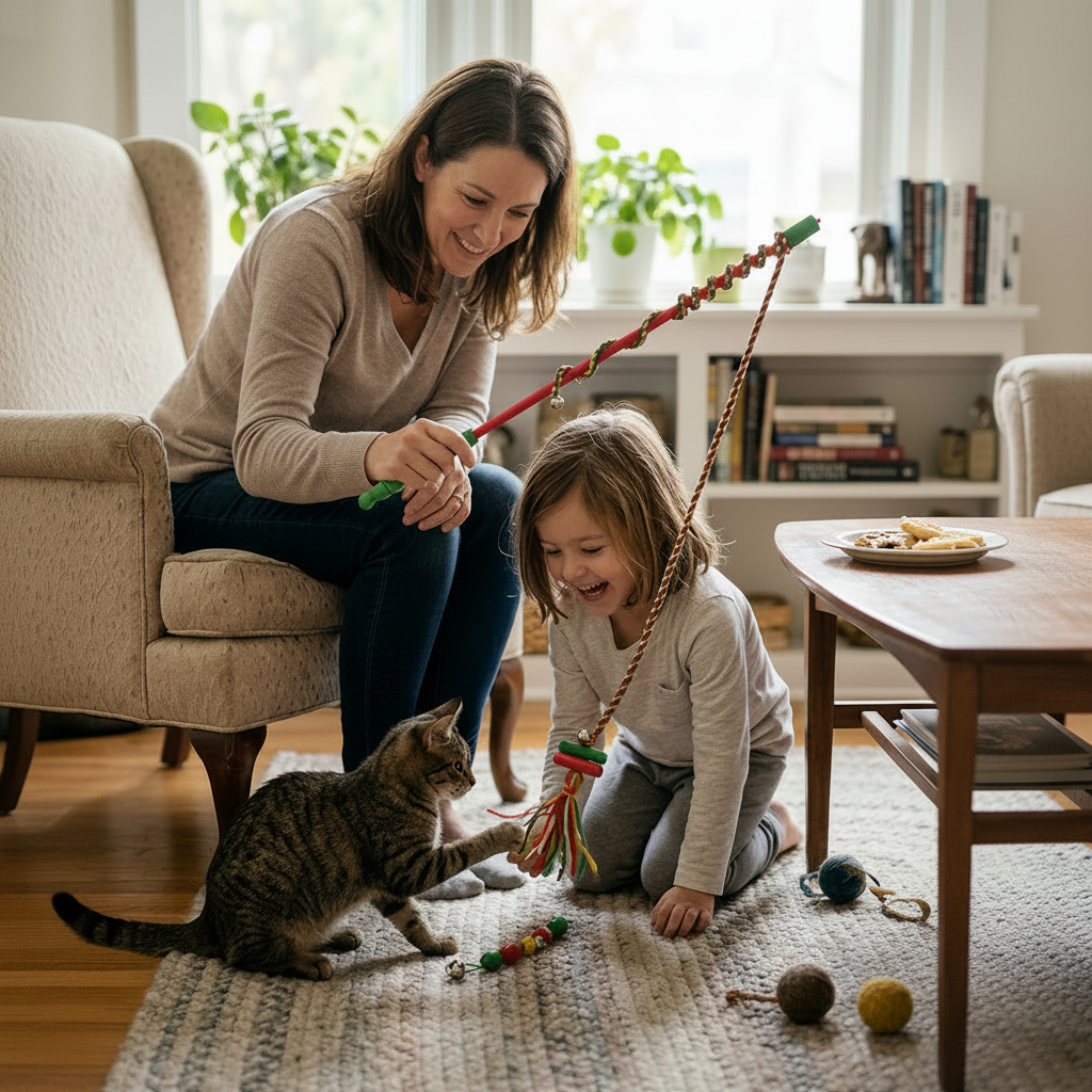 Canne à Pêche Interactive pour Chat – Farm Company