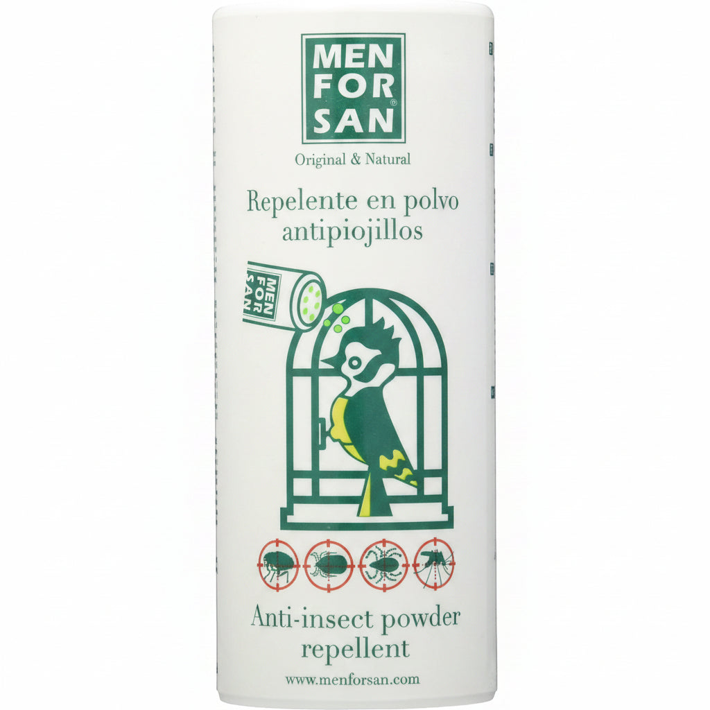 Men For San poudre anti-insectes pour oiseaux 250g - flacon