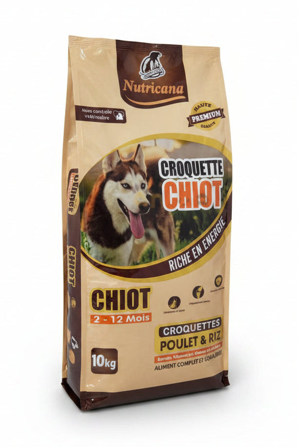 Nutricana Croquettes Chiot - sac face avant angle