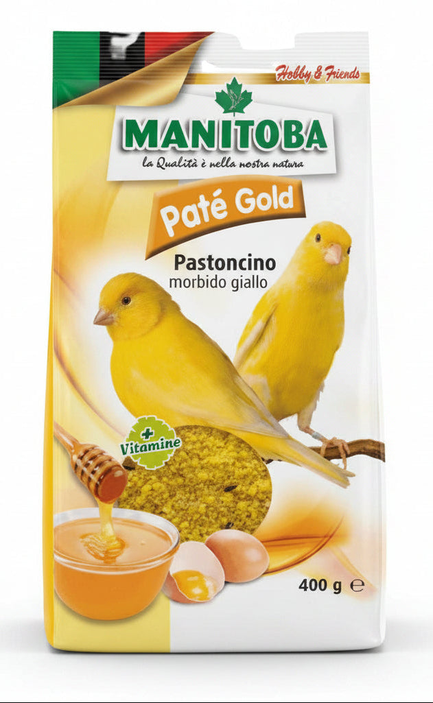 Manitoba Paté Gold Pastoncino – Pâtée pour Canaris 400g