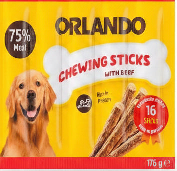 Orlando Barkitas – Friandises Bâtonnets pour Chien 175g