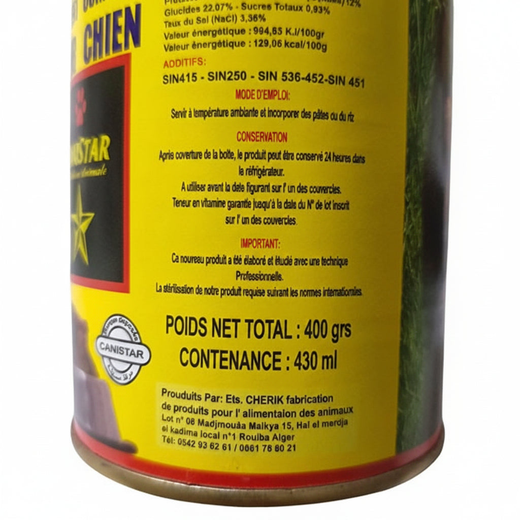 Canistar Nourriture Complète pour Chien 400g