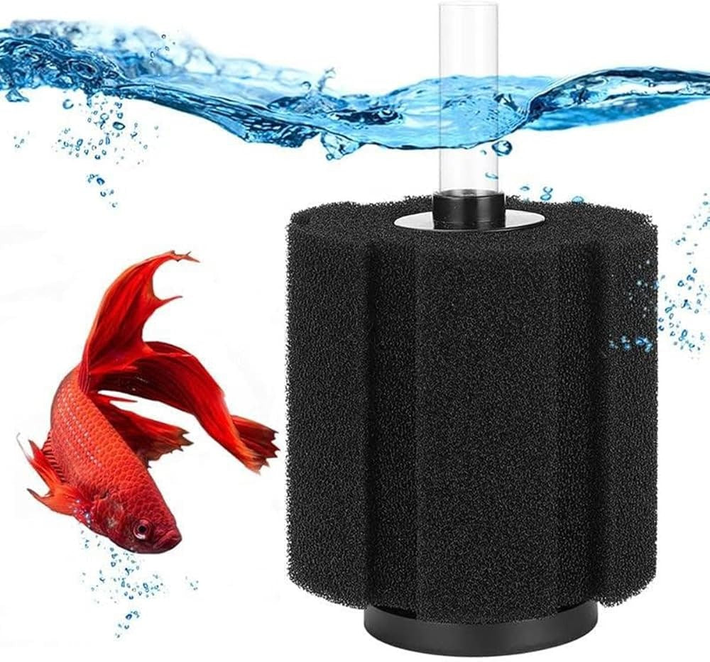 Filtre éponge XINYOU XY-180 avec poisson combattant rouge