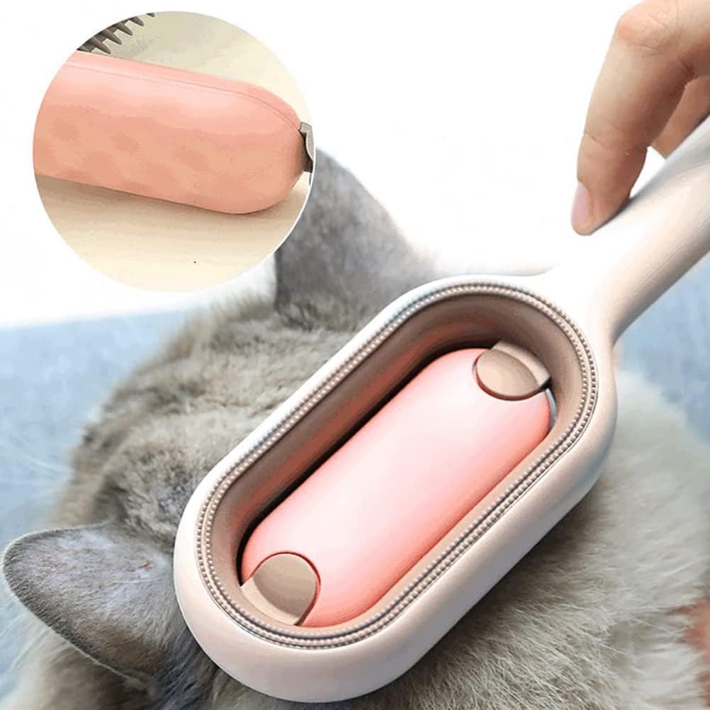 Peigne 3-en-1 pour chat - brosse sur pelage