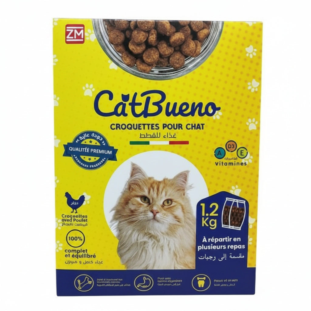 CatBueno Croquettes pour Chat 1.2kg