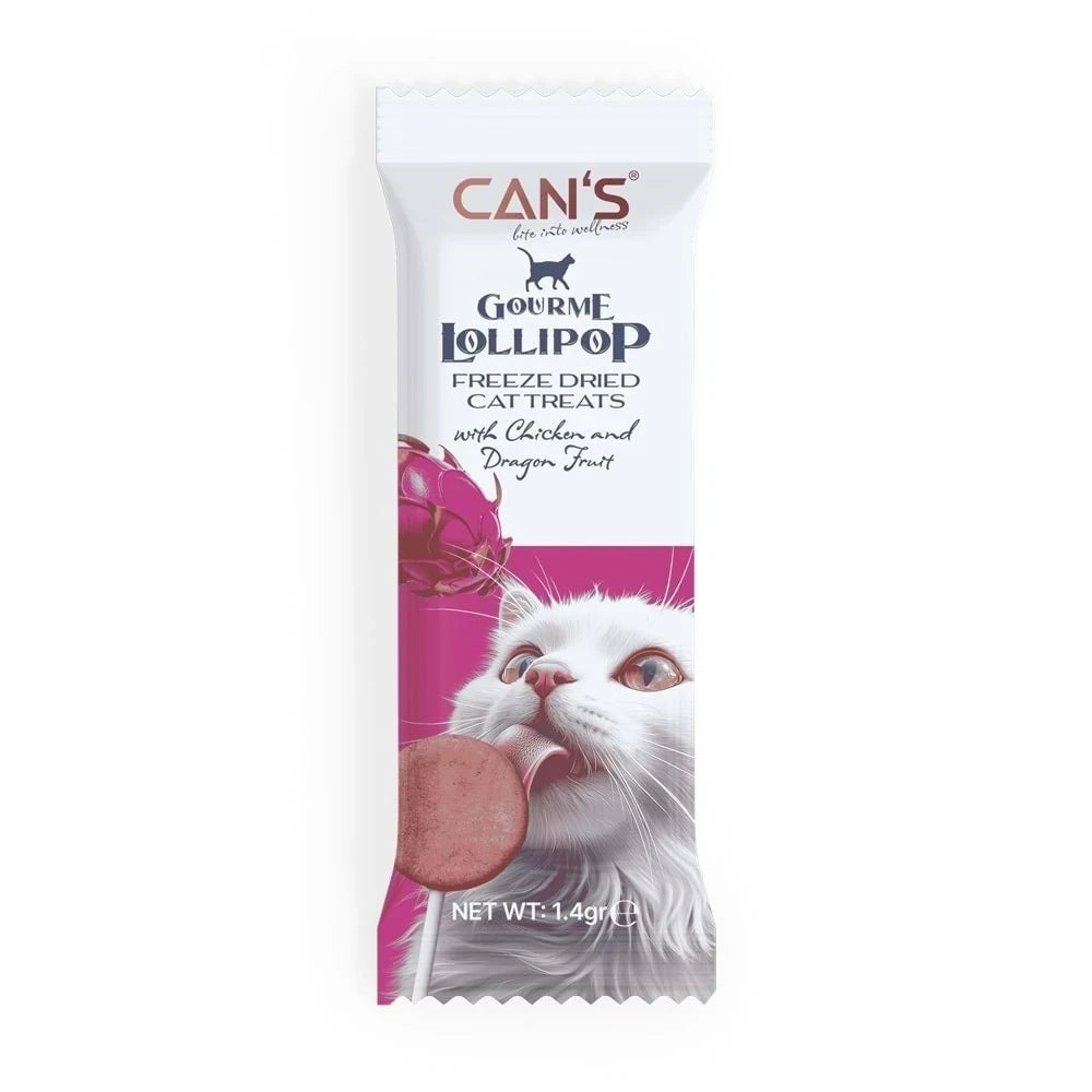 CAN'S Gourme Lollipop – Poulet et Fruit du Dragon (Rose)