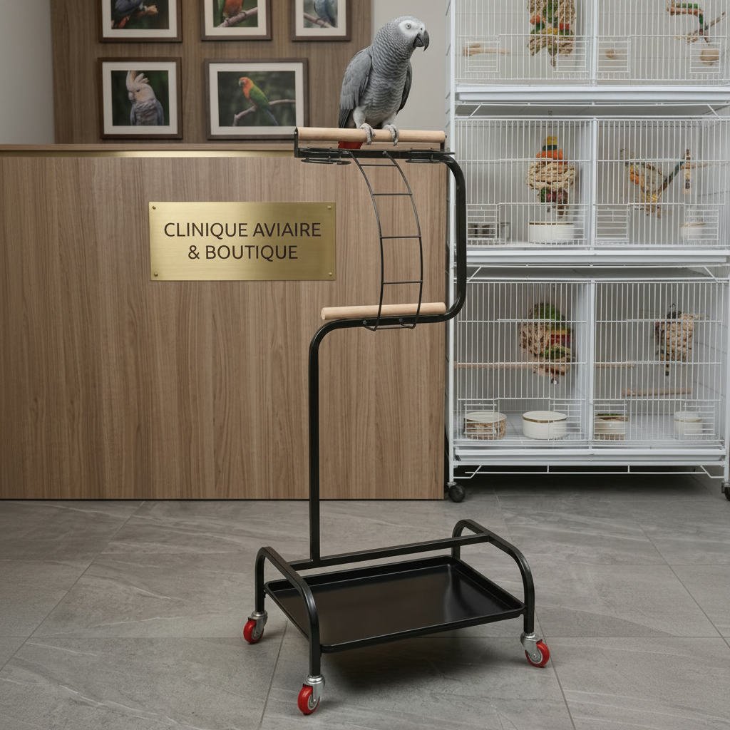 Perchoir Mobile Professionnel pour Perroquets