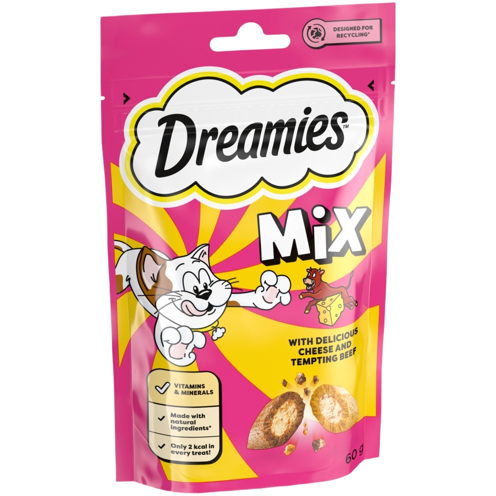 Dreamies Mix Fromage et Bœuf 60g - sachet