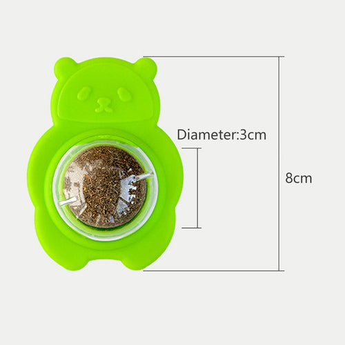 Balle catnip rotative murale pour chat – dimensions 8cm