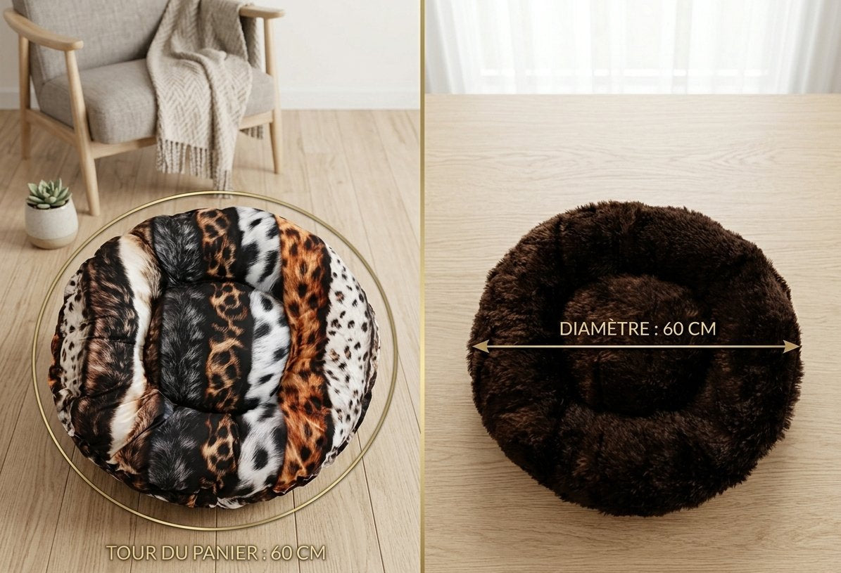 Panier Chouchou Luxe - Fourrure Ultra Douce pour Chat & Chien