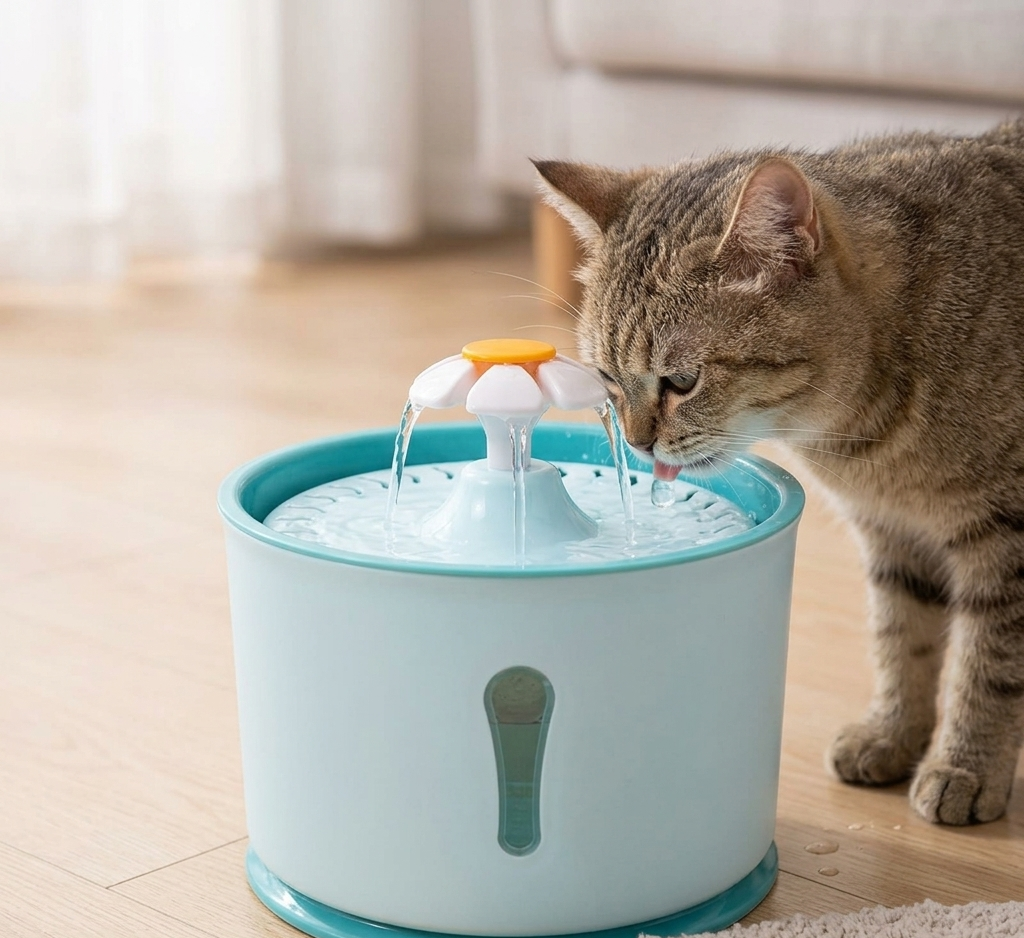 Fontaine à Eau pour Animaux – Design Fleur