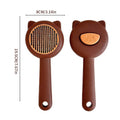 Brosse de toilettage autonettoyante pour chats et chiens