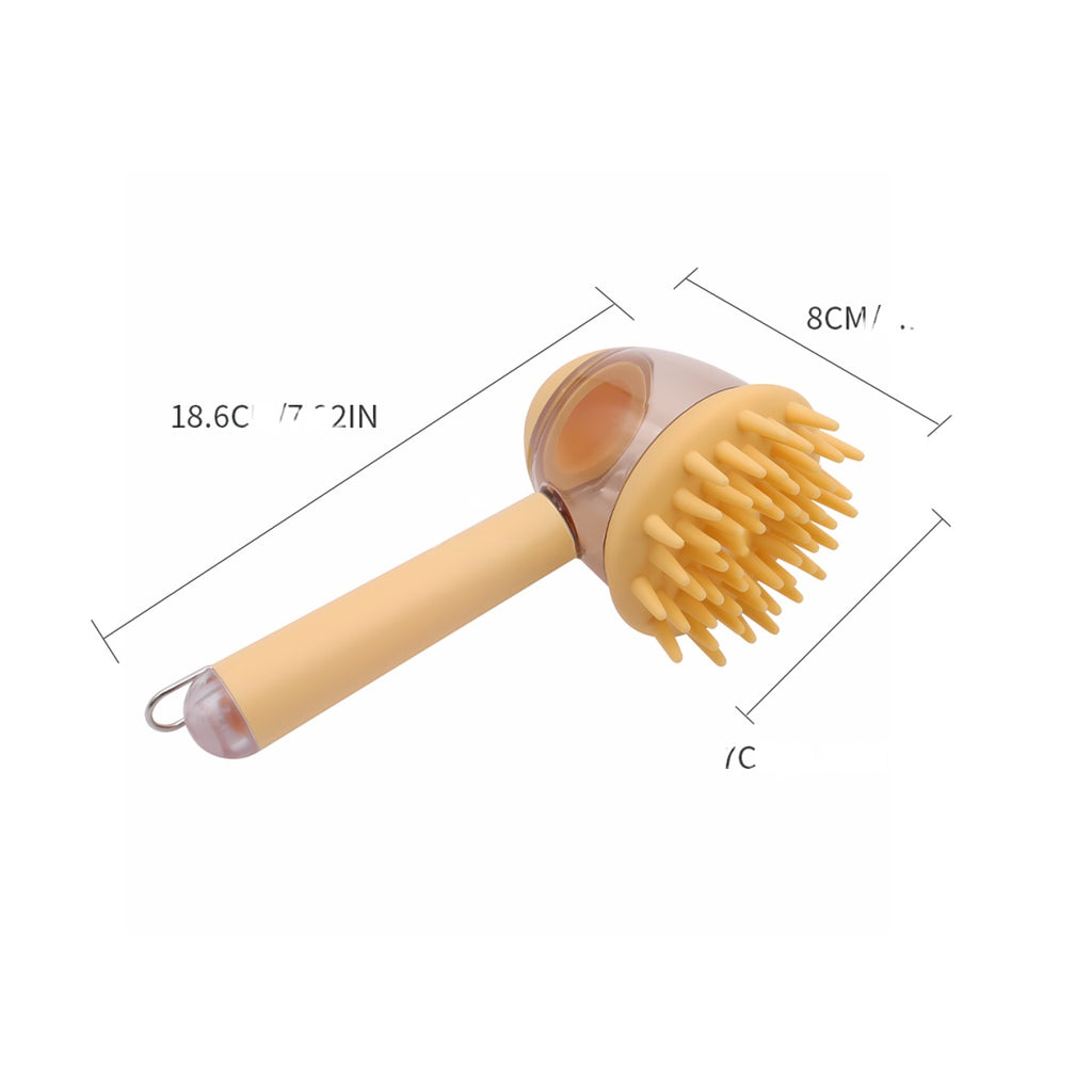 Brosse de Bain Massante 2-en-1 avec Distributeur de Shampoing – Chien & Chat